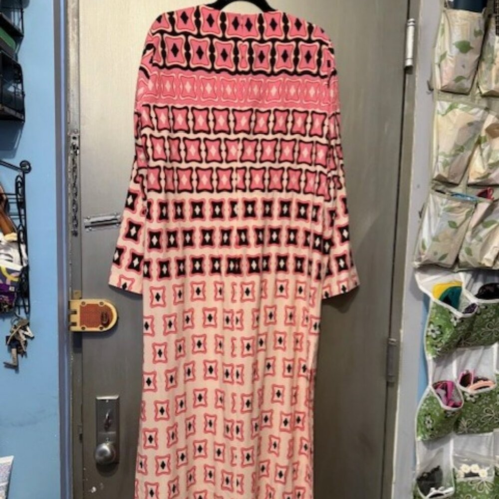 RETRO / BOHO 1970’sTUNIC GEOMETRIC DRESS - RARE - Picture 15 of 16